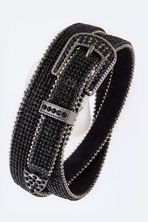 Stone Statement Fashion Belt Rhinestone Polyurethane