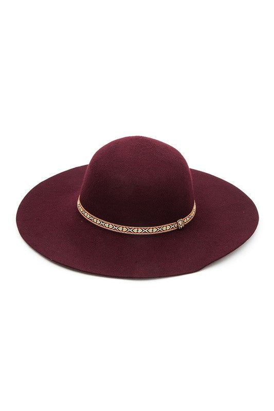 Wool Felt Floppy Hat Minimalist Style Cozy Winter Accessory
