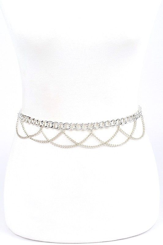 Curtain Chain Belt Minimalist Mix Metals Accessory Edition