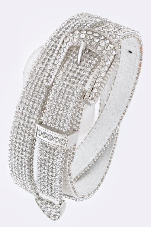 Stone Statement Fashion Belt Rhinestone Polyurethane