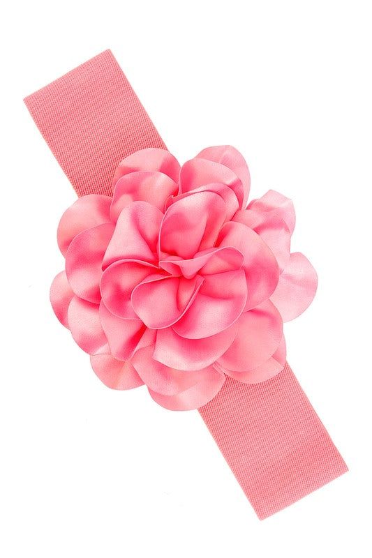 Chiffon Flower Charm Elastic Belt Minimalist Modern